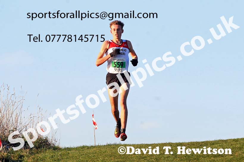 Mens under-20s, 2022 North Eastern Cross Country Champs., Temple Park, South Shields.  Photo: David T. Hewitson/Sports for All Pics